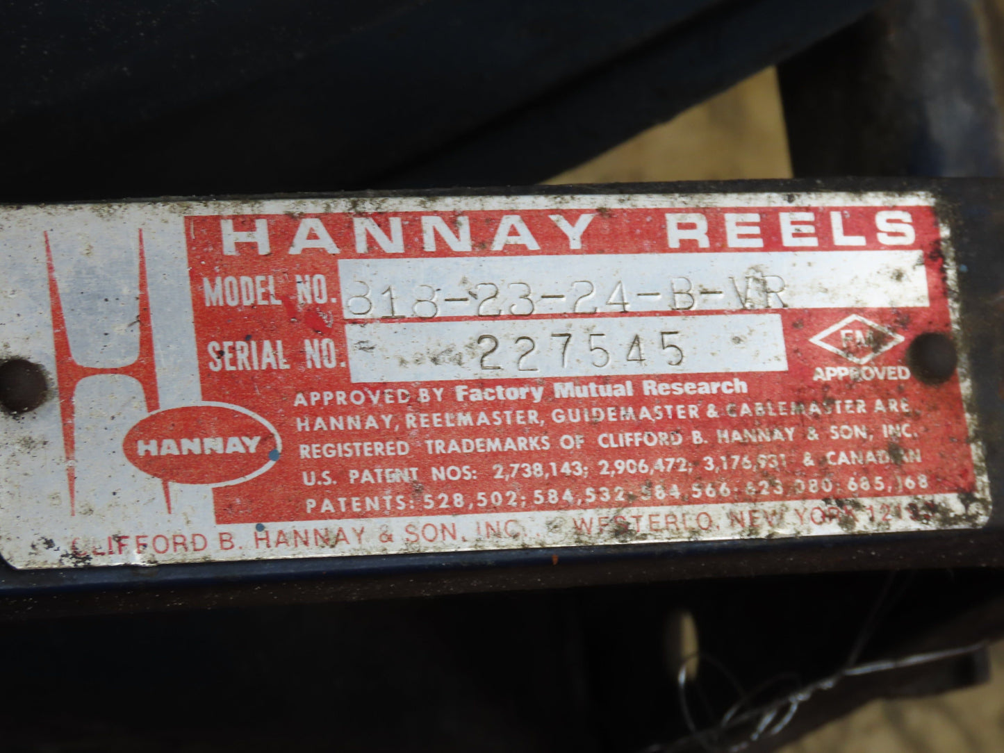 Hannay Reels Retractable Industrial Air Hose Reel 1/2" Lot Of 5