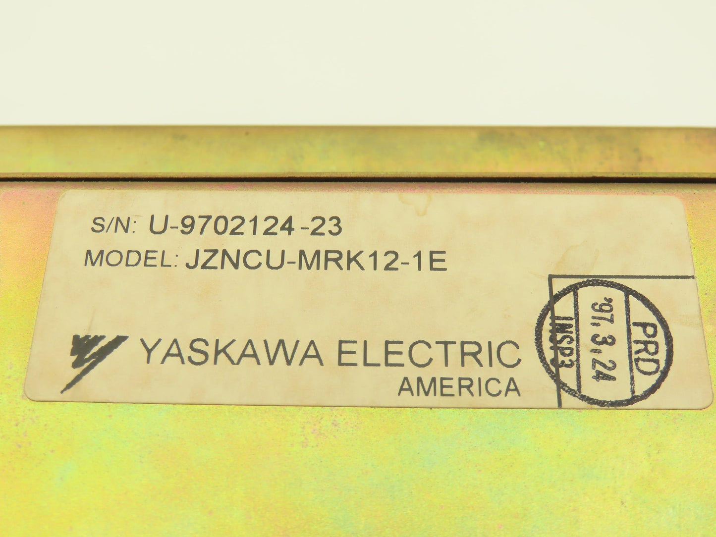 Yaskawa JZNCU-MRK12-1E Chassis Machine Axis Motion Control Boards Modules