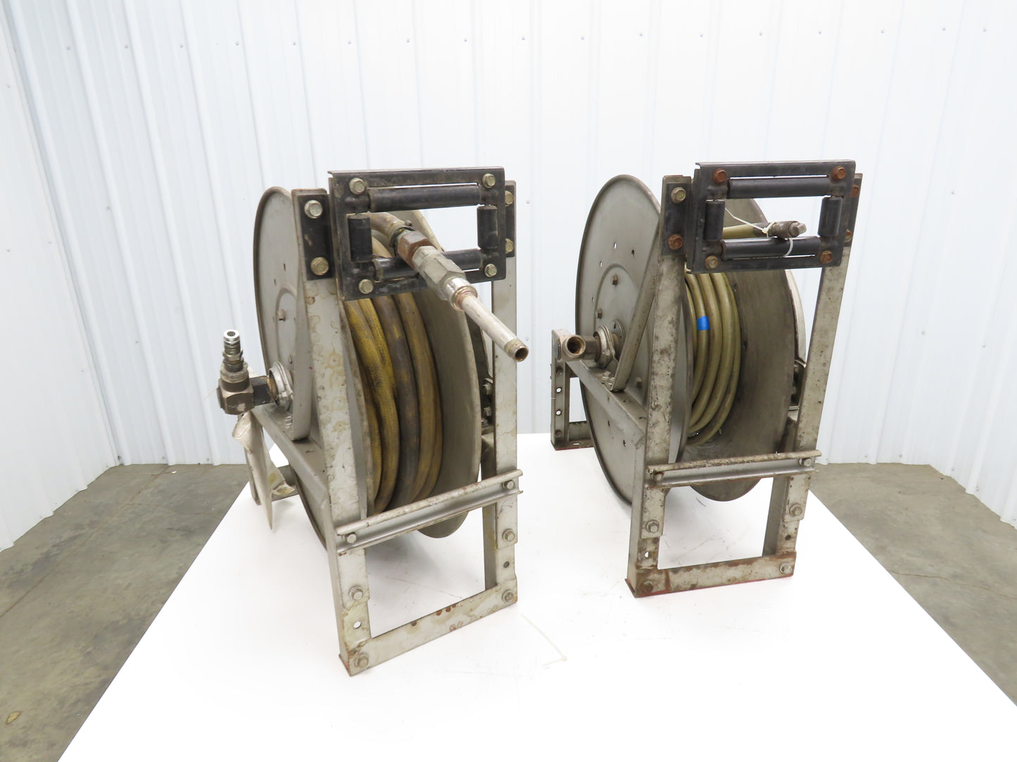 Hannay Reels 818-25-26B TR Retractable Industrial Air Hose Reel Lot Of 2