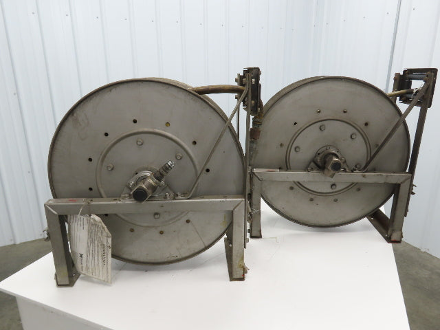 Hannay Reels 818-25-26B TR Retractable Industrial Air Hose Reel Lot Of 2