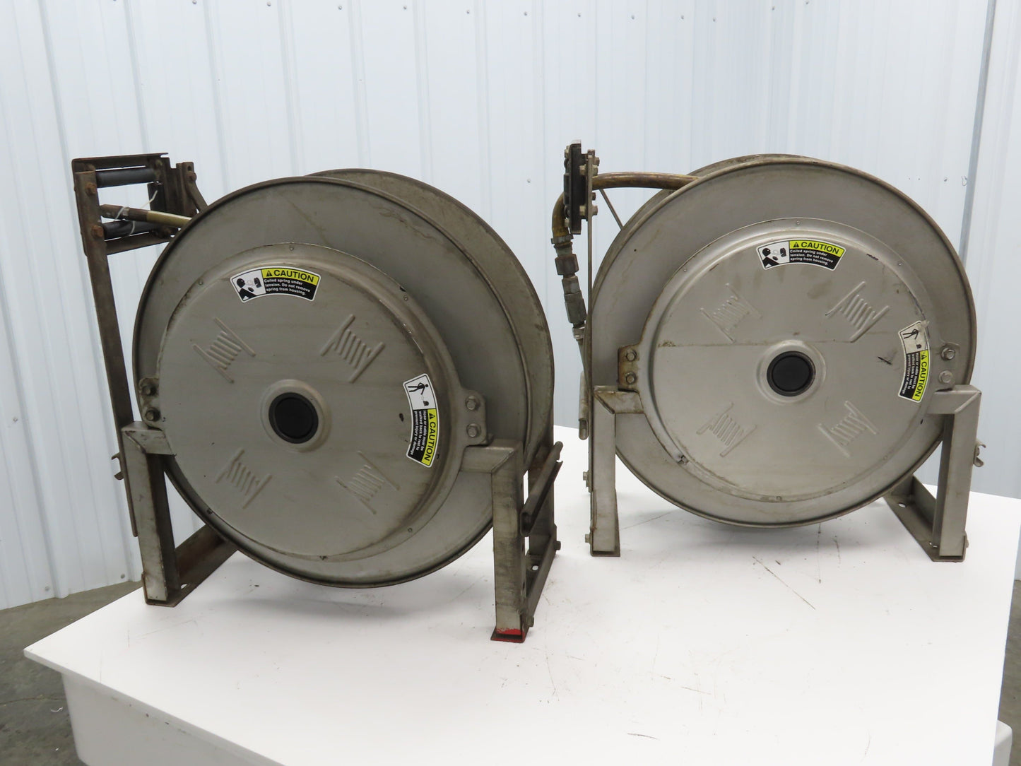Hannay Reels 818-25-26B TR Retractable Industrial Air Hose Reel Lot Of 2