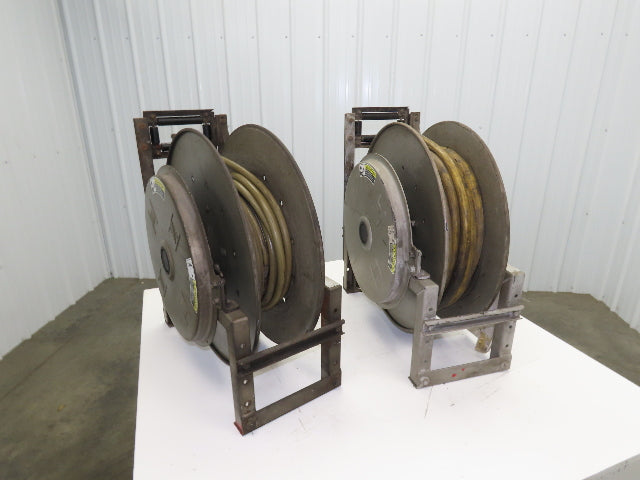 Hannay Reels 818-25-26B TR Retractable Industrial Air Hose Reel Lot Of 2