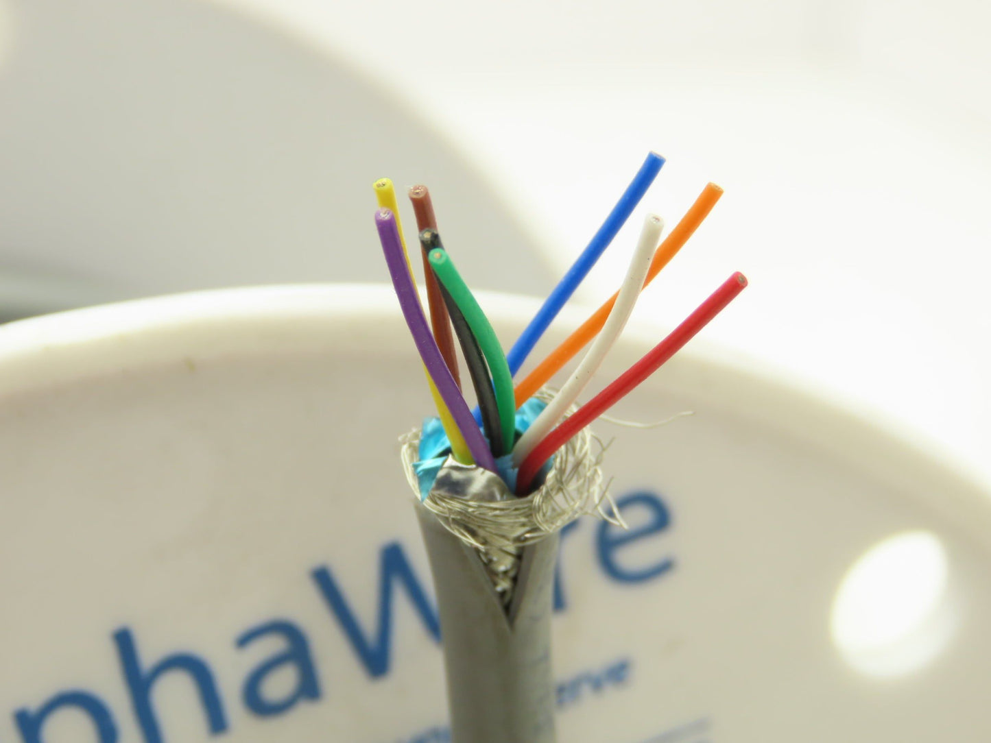 Alpha Wire 3469C Wire Spool 28AWG 9 Conductor 50' Communication & Control Cable