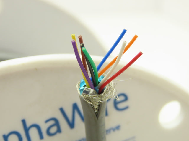 Alpha Wire 3469C Wire Spool 28AWG 9 Conductor 50' Communication & Control Cable