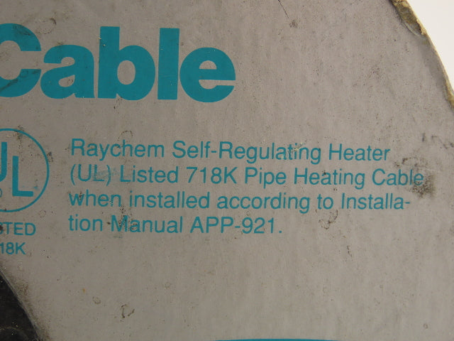 Raychem Winter Guard 718K Spool 2 Cond 60' Electric Pipe Heating Cable 3W 120V