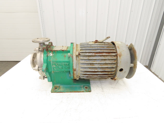 Magnatex Stainless Centrifugal Pump 1"x 3/4" Magnetic Drive 5Hp 230/460V 184TC