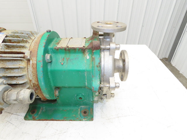 Magnatex Stainless Centrifugal Pump 1"x 3/4" Magnetic Drive 5Hp 230/460V 184TC