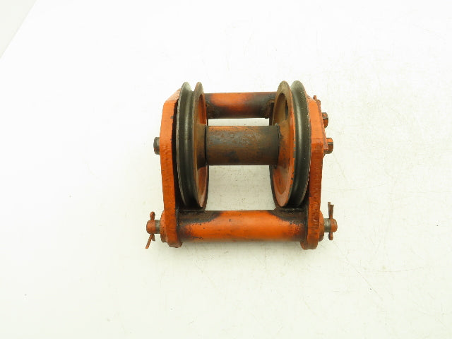 Cleveland Tramrail Upper Hook Block Double Cable Sheave for Bridge Crane Hoist