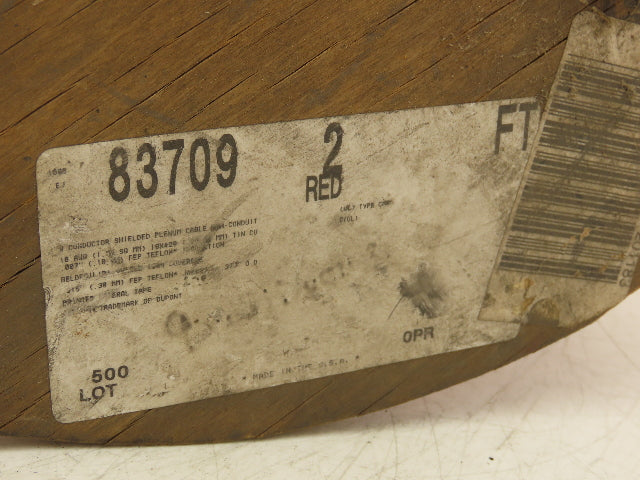 Belden 83709 Multi Wire Spool 16AWG Shielded 9 Conductor 200' Red Foil Braid