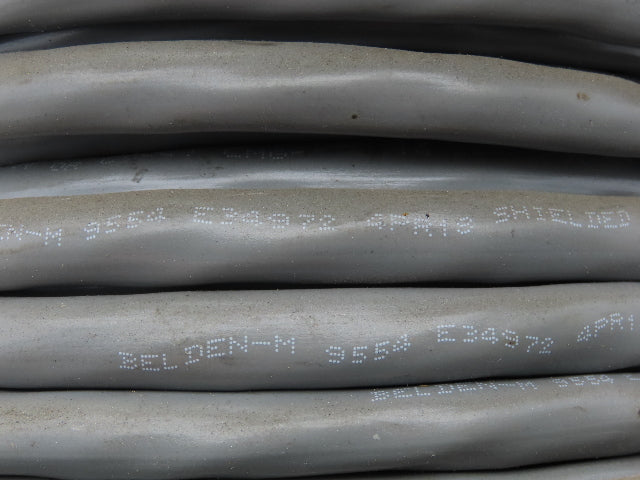 Belden 9554 Multi Wire Spool 18AWG Shielded 4 Pair Conductor 110' Gray Cable