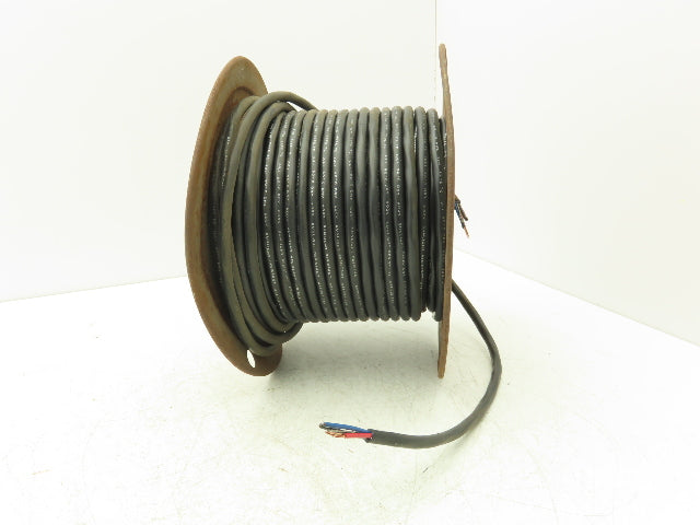 E106615 Sunlight Resistant Wire Spool 16AWG 4 Conductor 205' Black Direct Burial