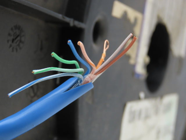 Belden 1624R 006 Wire Spool 24AWG 8 Strand 300' Blue Shielded Cable
