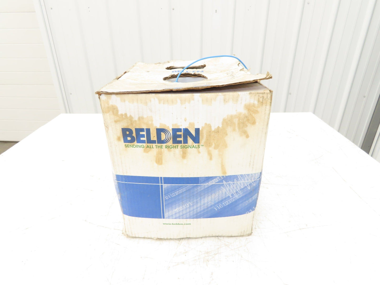 Belden 9451 006 Wire Spool 22AWG 2 Conductor 750' Blue Shielded Cable