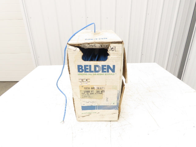 Belden 1583A 006 Wire Spool 24AWG 8 Conductor 800' Blue Shielded Cable