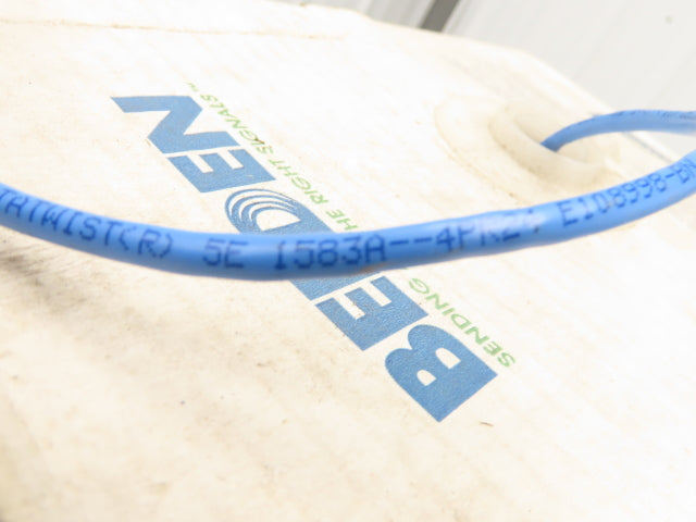 Belden 1583A 006 Wire Spool 24AWG 8 Conductor 800' Blue Shielded Cable