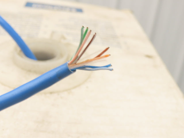 Belden 1583A 006 Wire Spool 24AWG 8 Conductor 800' Blue Shielded Cable