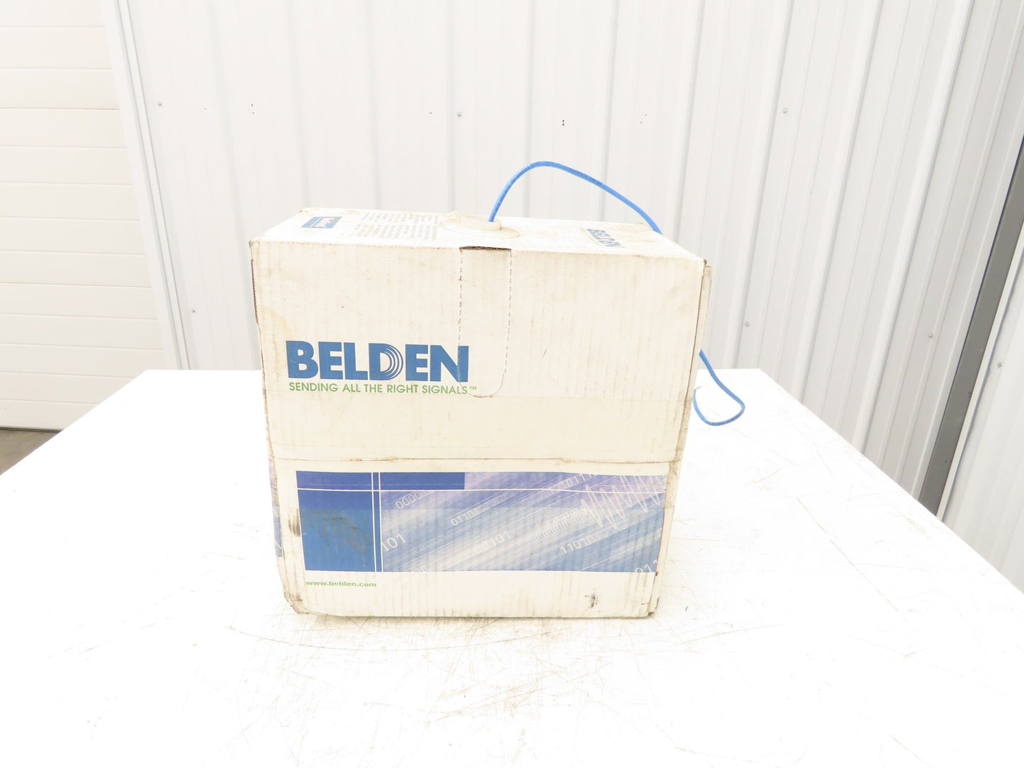 Belden 1583A 006 Wire Spool 24AWG 8 Conductor 800' Blue Shielded Cable