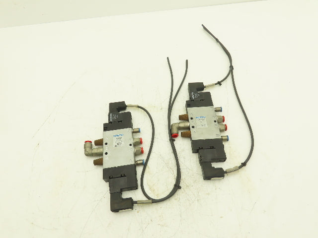 Festo CPE18-M1H-5JS-1/4 5/2 Double Solenoid Valve 1500 l/min Lot of 2