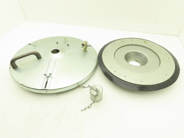 120 lb Drum Barrel Grease Pump Lid Cover Top Follower With Low Level Switch
