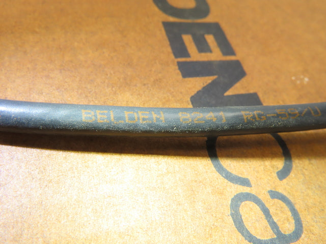 Belden 8241 010 Wire Spool 23AWG 350' Black Coaxial Cable
