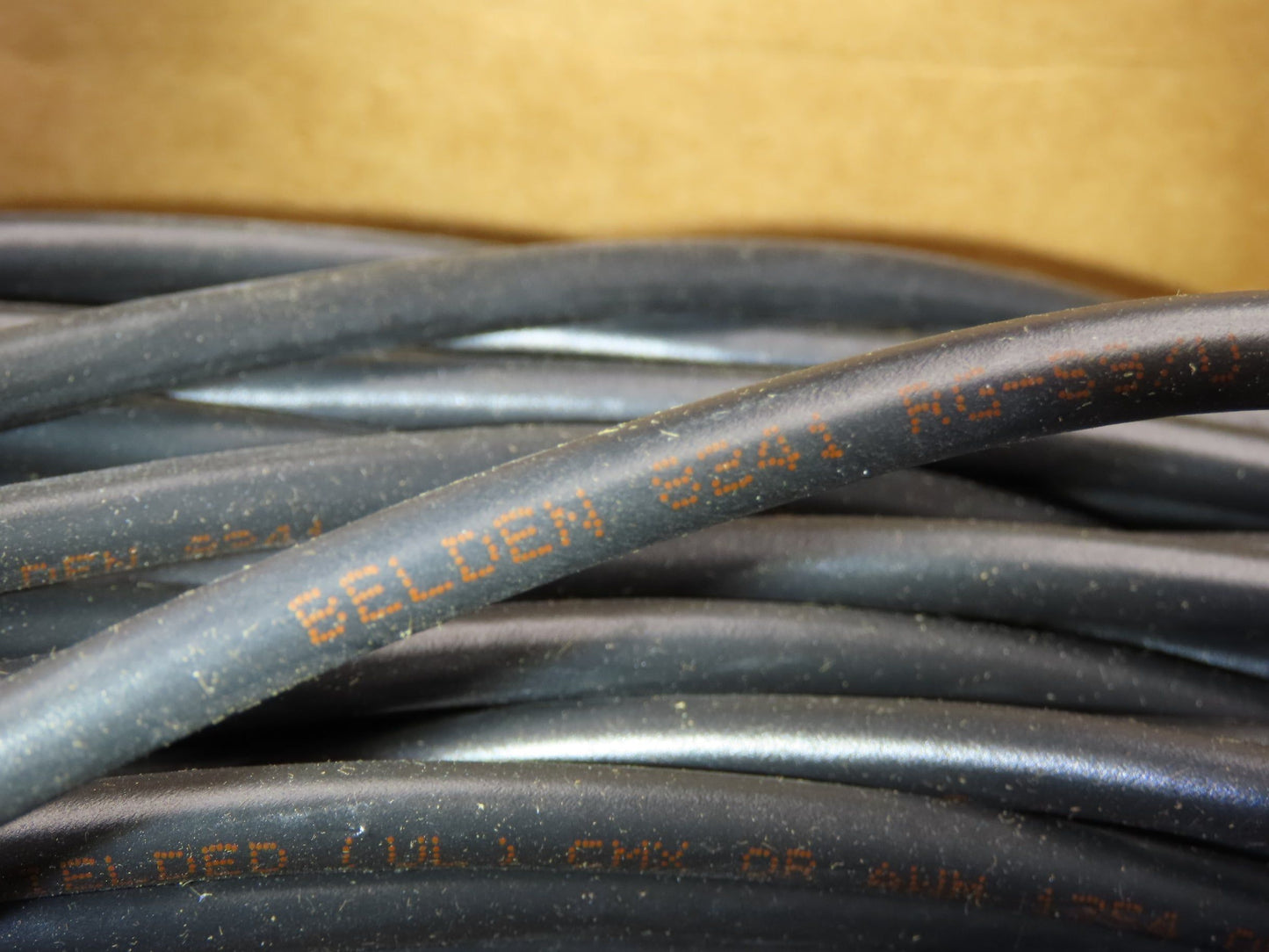 Belden 8241 010 Wire Spool 23AWG 850' Black Coaxial Cable