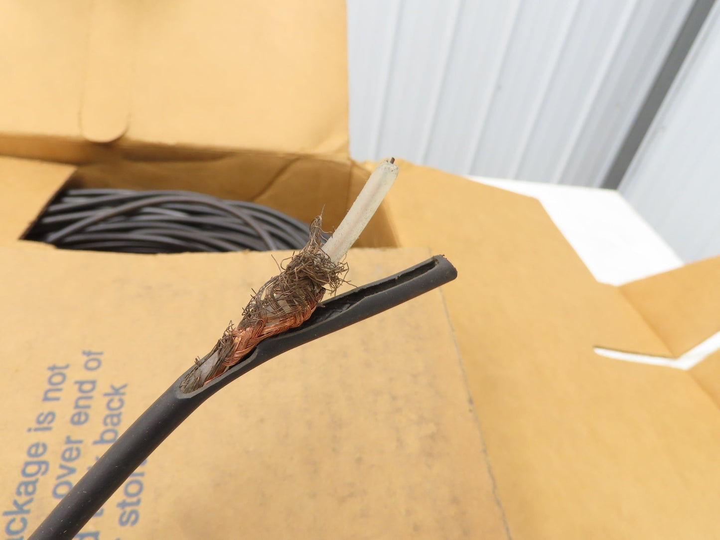 Belden 8241 010 Wire Spool 23AWG 850' Black Coaxial Cable