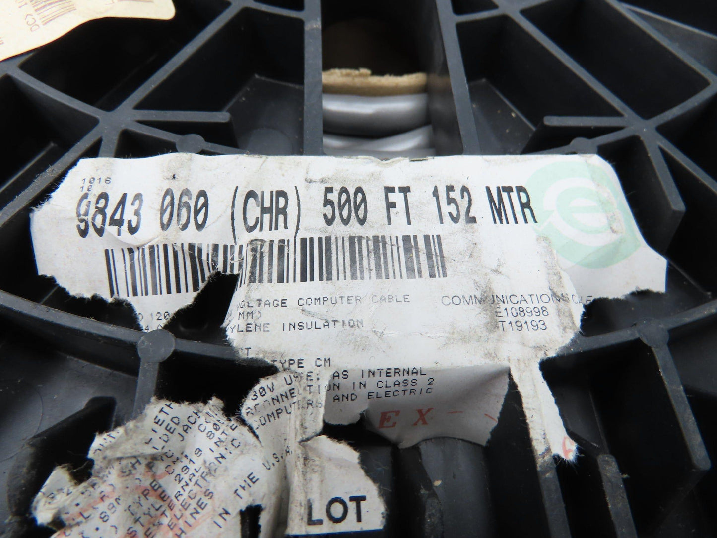 Belden 9843 060 Wire Spool 24AWG 500' 3 Pair Twisted Gray Cable 300V