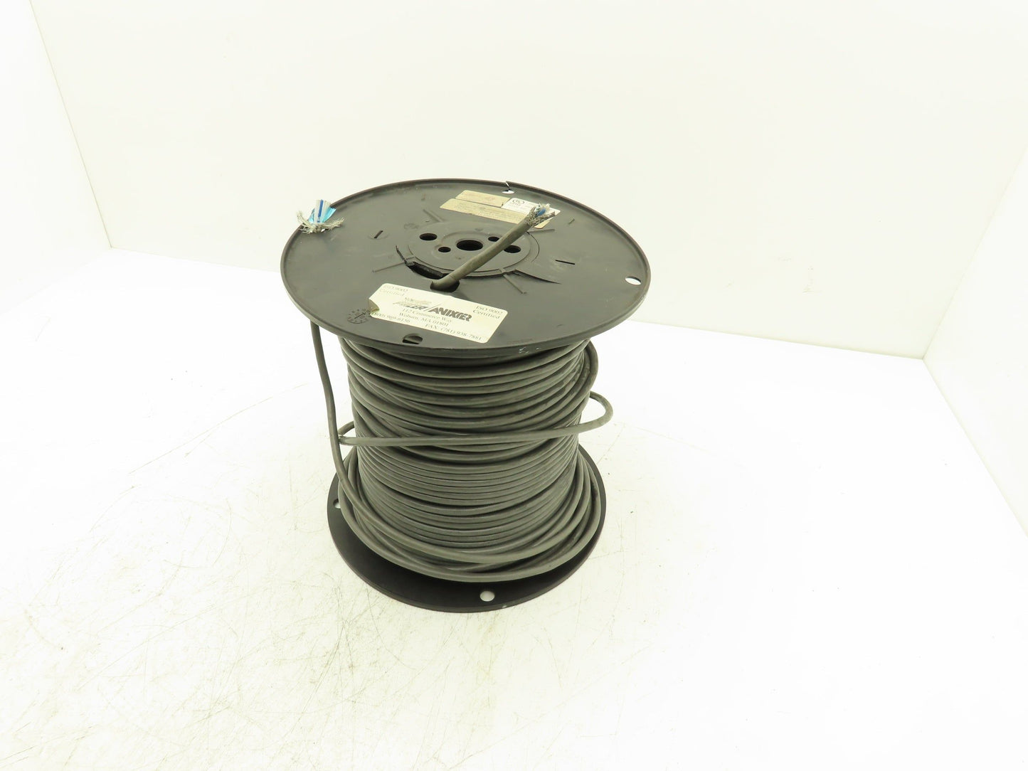 Pacer Anixter 490NAA27102 Wire Spool 265' 2 Cond Gray Shielded Computer Cable