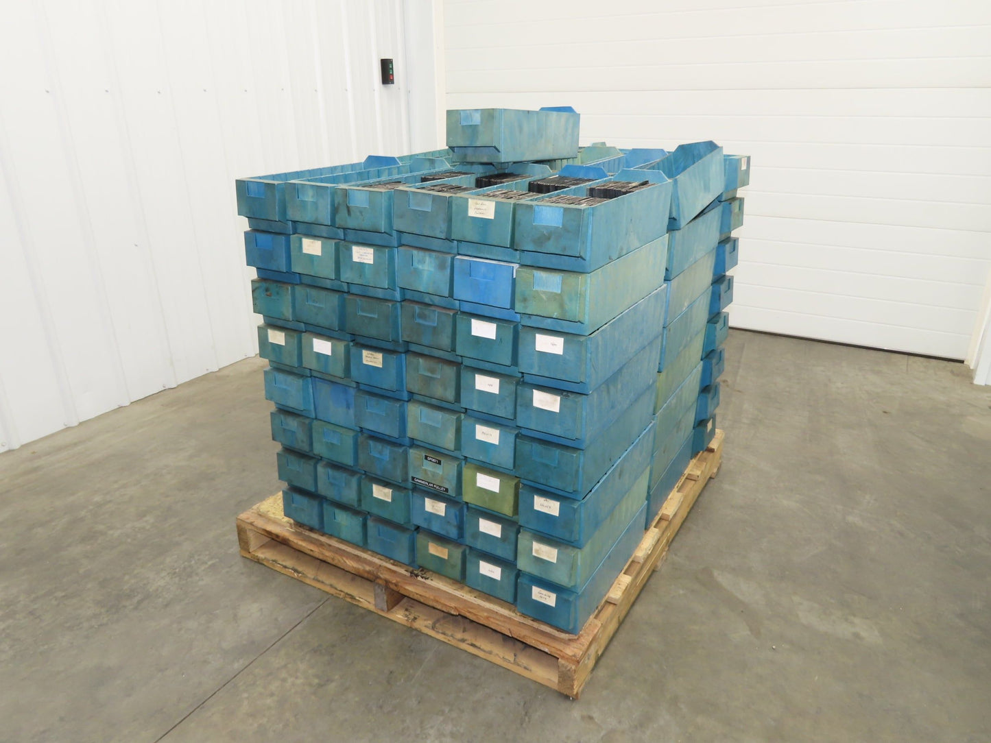 Frick Gallagher Plastic Storage Bin 5"W 16"D 4-1/4"H Very Heavy Resin Lot of 113