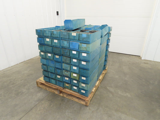 Frick Gallagher Plastic Storage Bin 5"W 16"D 4-1/4"H Very Heavy Resin Lot of 113