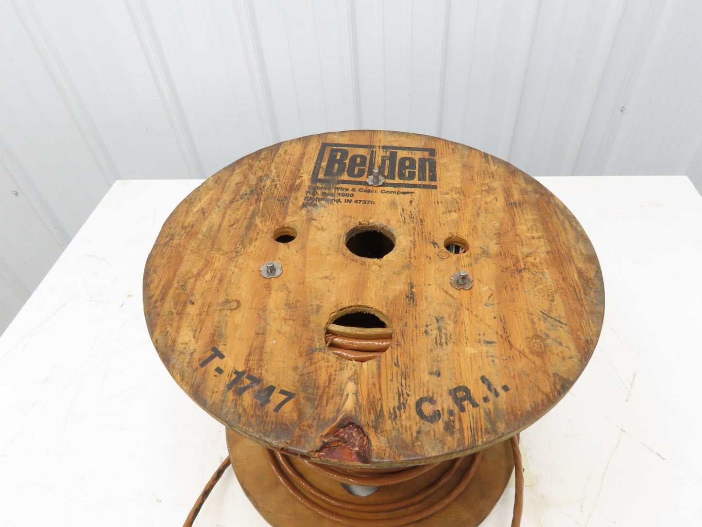 Belden 89892 Wire Spool 20AWG 140' 8 Conductor Shielded Red Cable Thermal