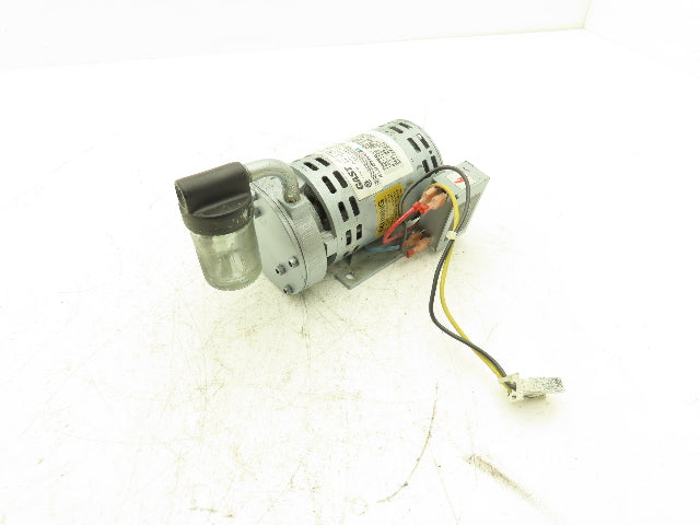 Gast 0532-104A-G621X Motor Mounted Rotary Vane Vacuum Pump 0.6 CFM 15 PSI 115V