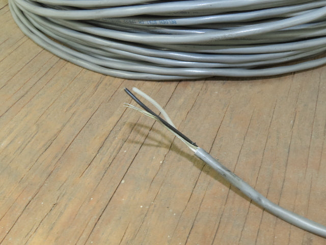 Belden 8761 Multi Wire Spool 22AWG Shielded 1 Pair Twisted Cond 200' Gray Cable