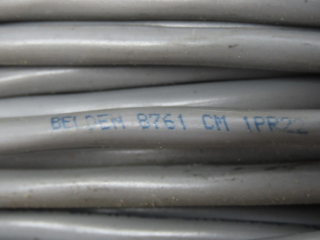 Belden 8761 Multi Wire Spool 22AWG Shielded 1 Pair Twisted Cond 200' Gray Cable