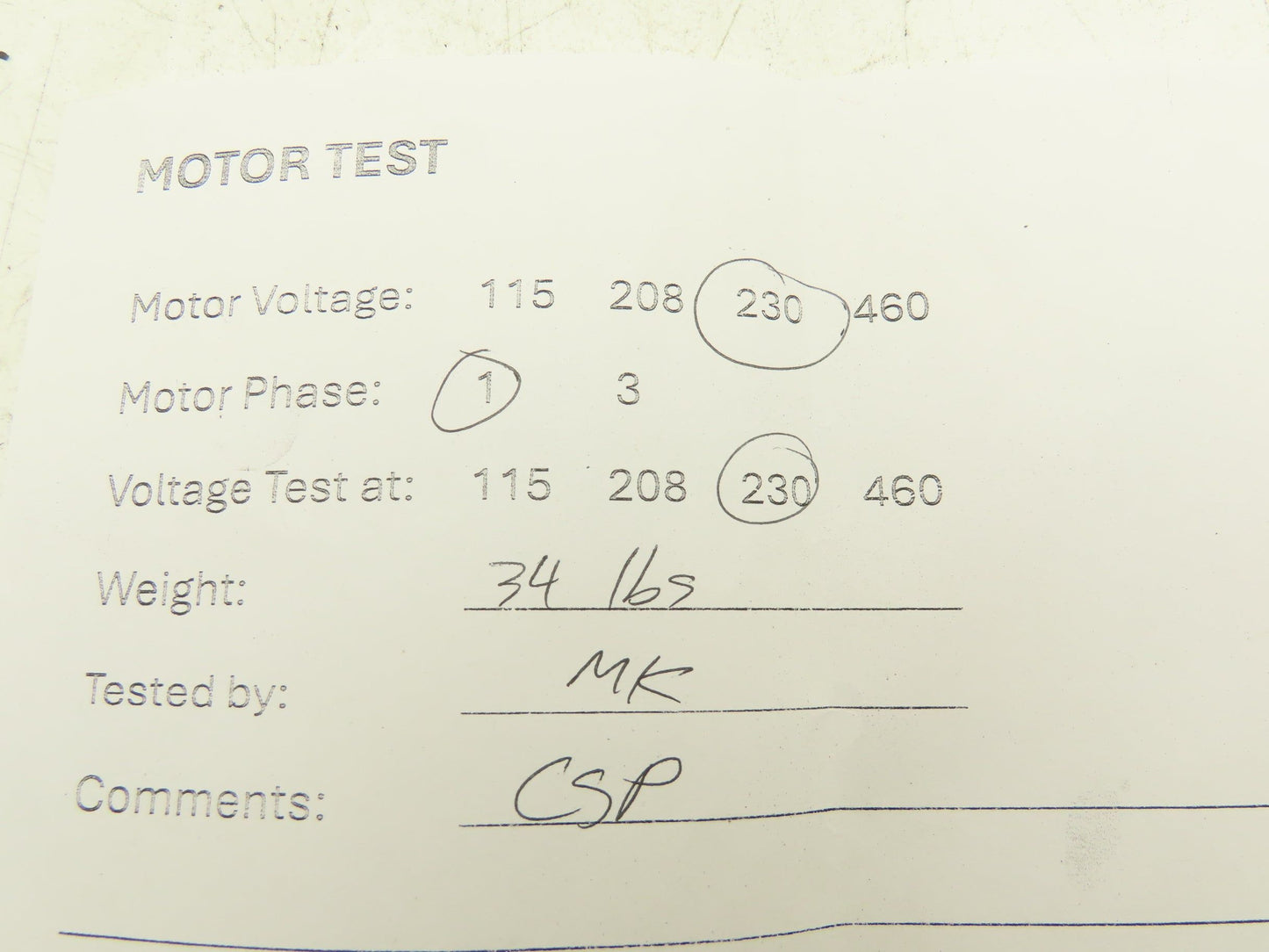 A.O Smith Century B770 Single Phase AC Motor 2Hp 3450 RPM 230V 1PH T56C
