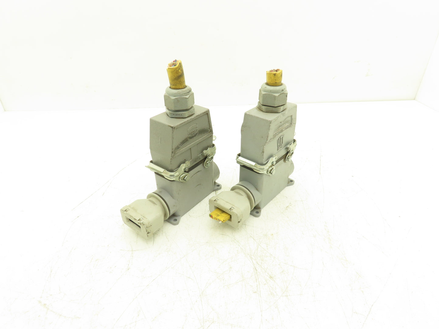 Harting 14 Pin 15/16A 500V 250v Connector Set Lot of 2 Sets