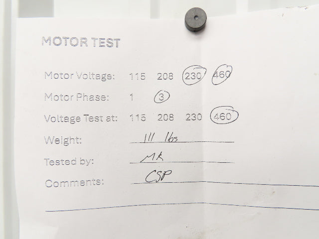 US Motors Unimount 125 AC Motor 10Hp 1750 RPM 230/460V 3PH 215T Frame