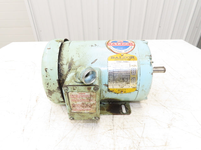 Baldor M3546 Industrial AC Motor 1Hp 1725 RPM 230/460V 3PH 56 Frame TE