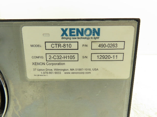 Xenon CTR-810 RC 800 UV Vis Pulsed Lighting System Controller 2-C32-H105 Config