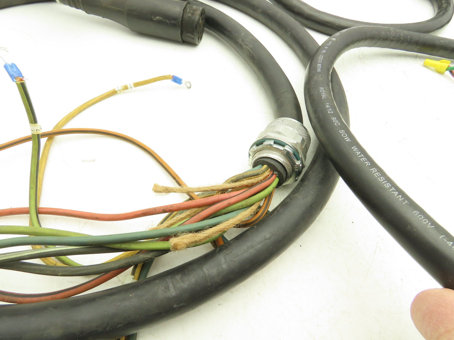 Carol Royal Power Cable 5-10' 14AWG 12-Conductor SOW 600V Lot of 6