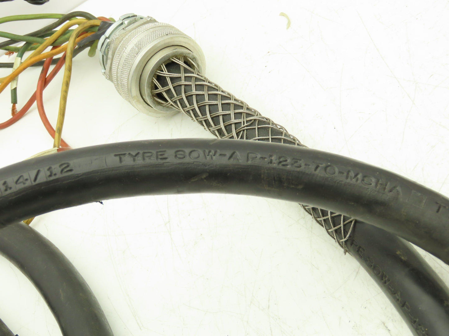 Carol Royal Power Cable 5-10' 14AWG 12-Conductor SOW 600V Lot of 6