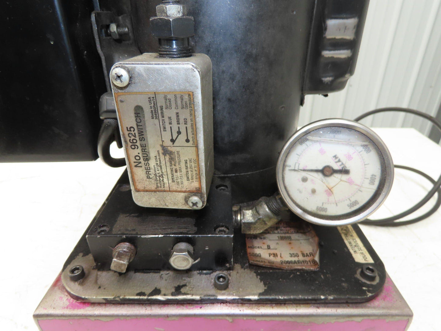 SPX Hytec 100888 Hydraulic Power Workholding Pump Unit 2.5gal 115V