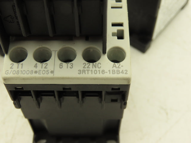 Siemens 3RT1016-1BB42 Motor Starter 1&3PH 7.5HP 575VAC 24VDC Coil Lot Of 8