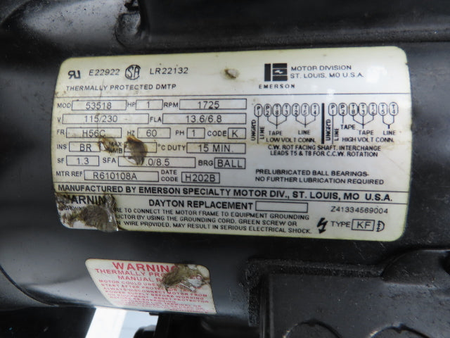 SPX Hytec 100888 Model B Hydraulic Power Workholding Pump Unit 2.5gal 115V