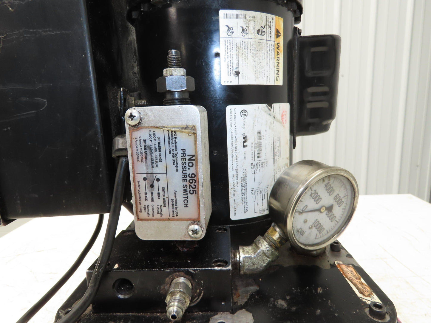 SPX Hytec 100888 Model B Hydraulic Power Workholding Pump Unit 2.5gal 115V