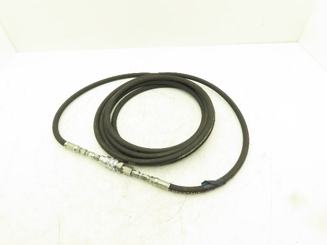 1/4" Flame Resistant Hydraulic Hose 5800psi w/Parker No-Spill Quick Connect 20'