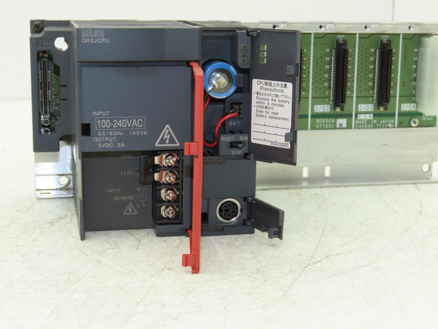 Mitsubishi Q00JCPU Melsec-Q Processor CPU 8k Step 5-Slot Chassis