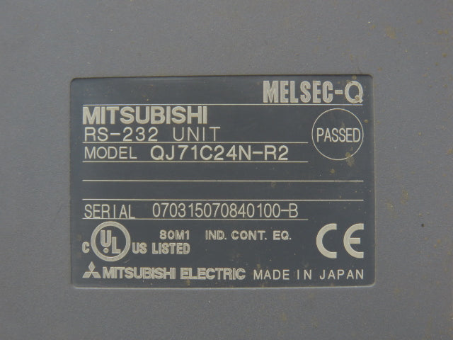 Mitsubishi QJ71C24N-R2 Melsec-Q RS-232 Serial Unit 9-Pin D-Sub Lot of 2