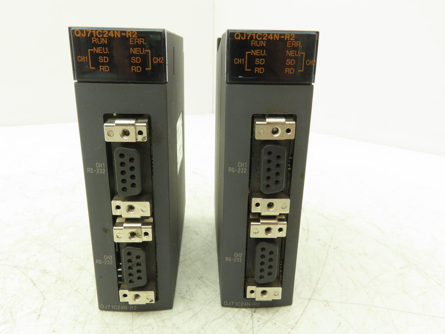 Mitsubishi QJ71C24N-R2 Melsec-Q RS-232 Serial Unit 9-Pin D-Sub Lot of 2