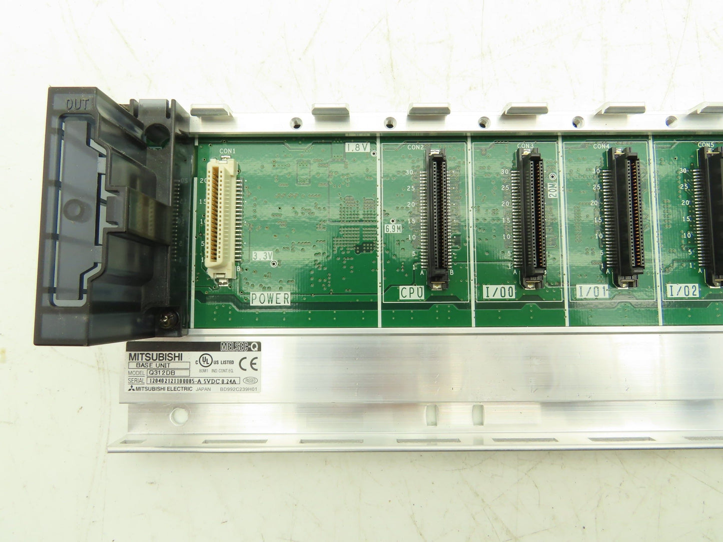 Mitsubishi Q312DB Melsec-Q Base Unit Circuit Board 14-Slot Chassis Lot of 3